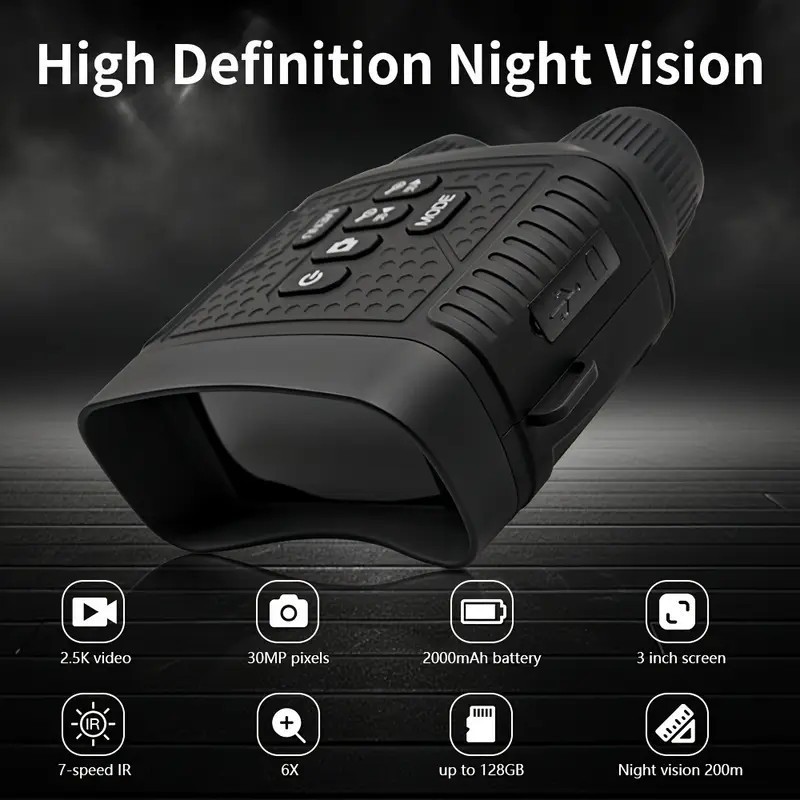 Night Vision Googles Infrared Digital Binoculars Total Darkness Surveillance
