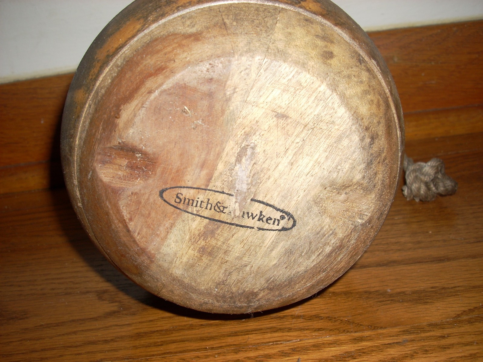 Vintage Smith & Hawken Wood Birdhouse threaded bottom clean out.
