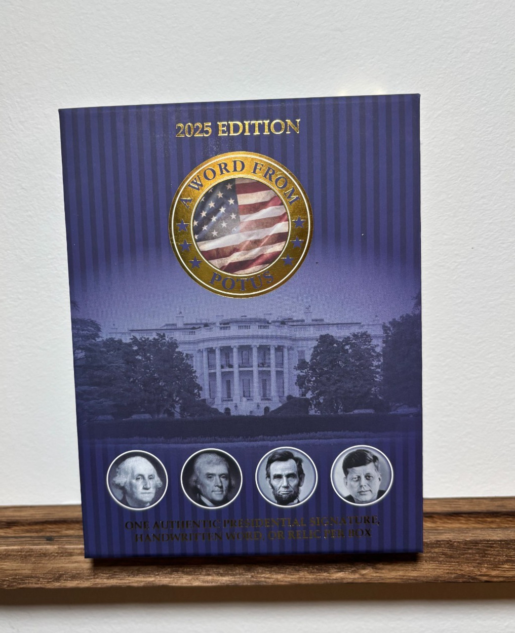 Ronald Reagan /60 Handwritten Word & Coin '25 A Word From The President Case Hit