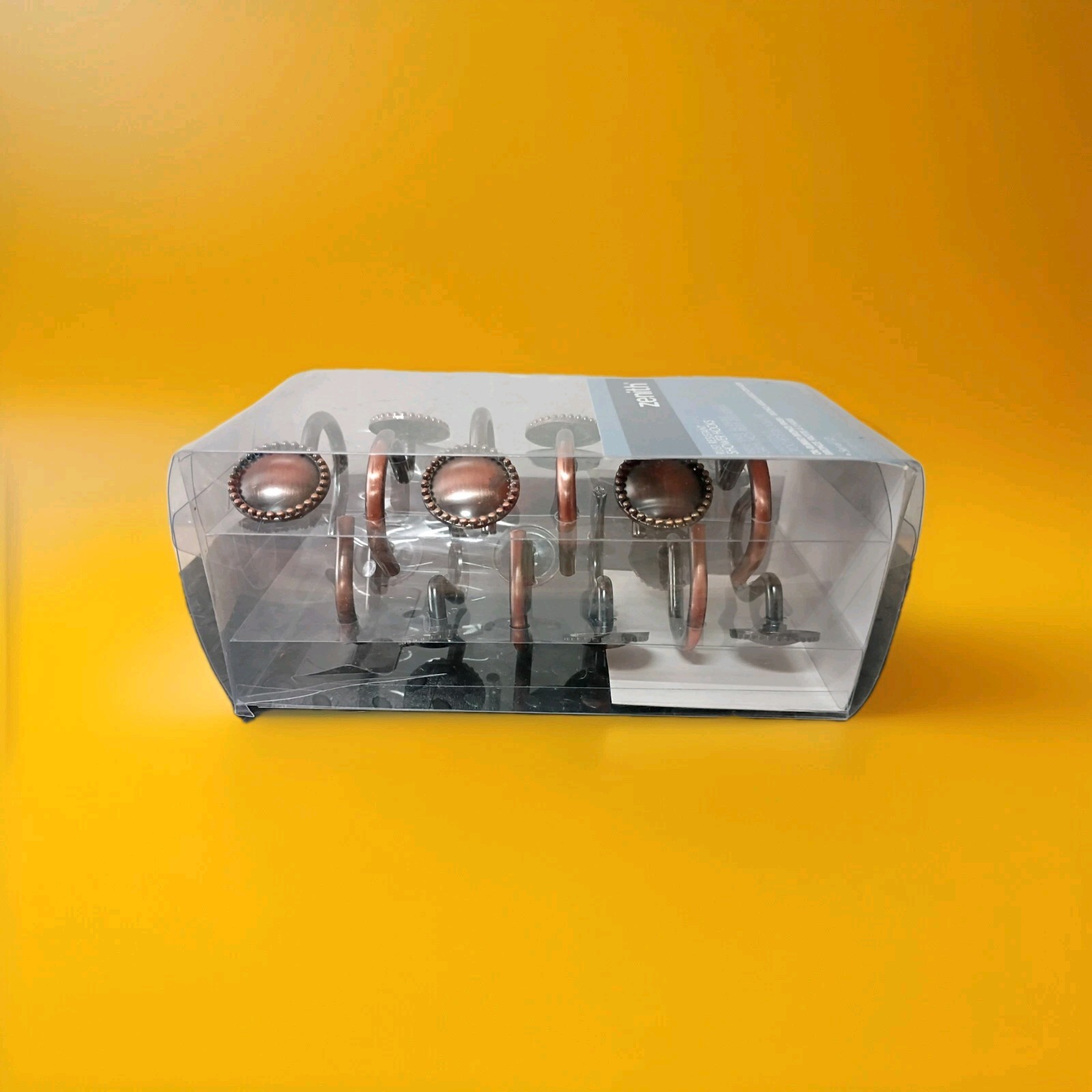 12PCS Oil Rubbed Bronze Rustproof Antique Decorative Shower Curtain Ring Holders