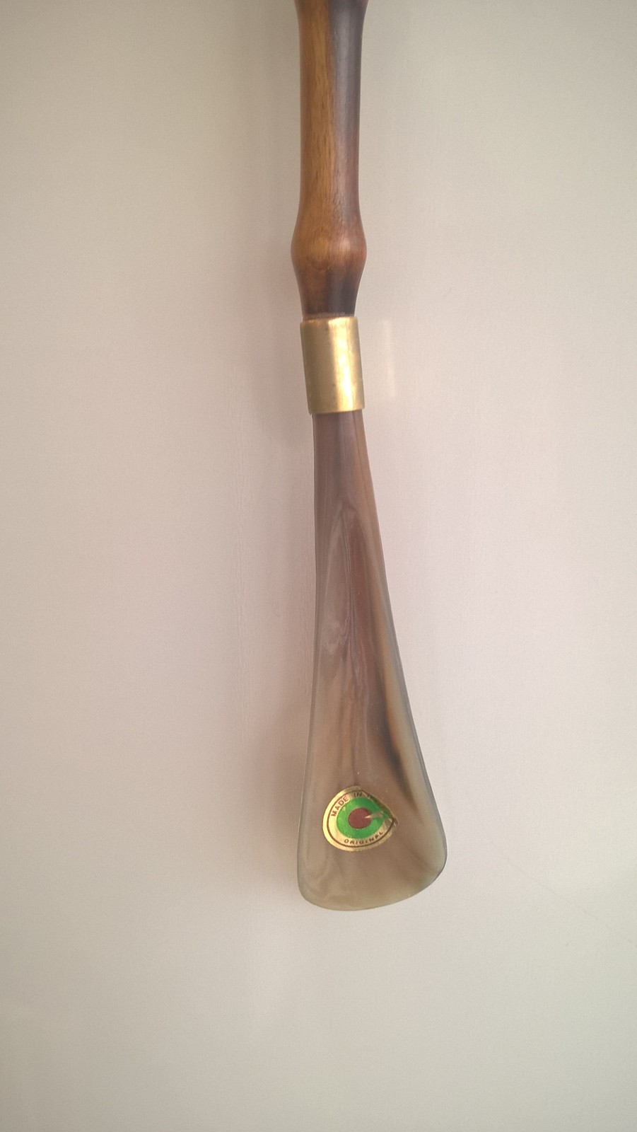 Italian Shoe Horn Italy Original Poodle Dog Head Wood Or Bamboo Extra Long 21.5"