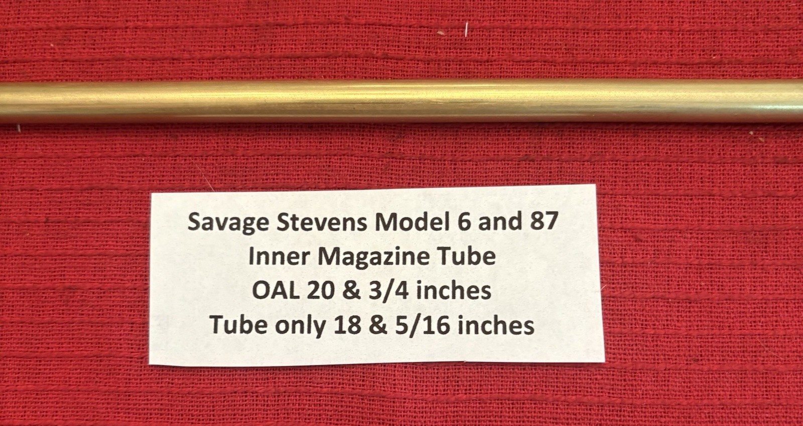 Savage Stevens Springfield Model 5, 6, 87 and Early 187 Inside Magazine Tube