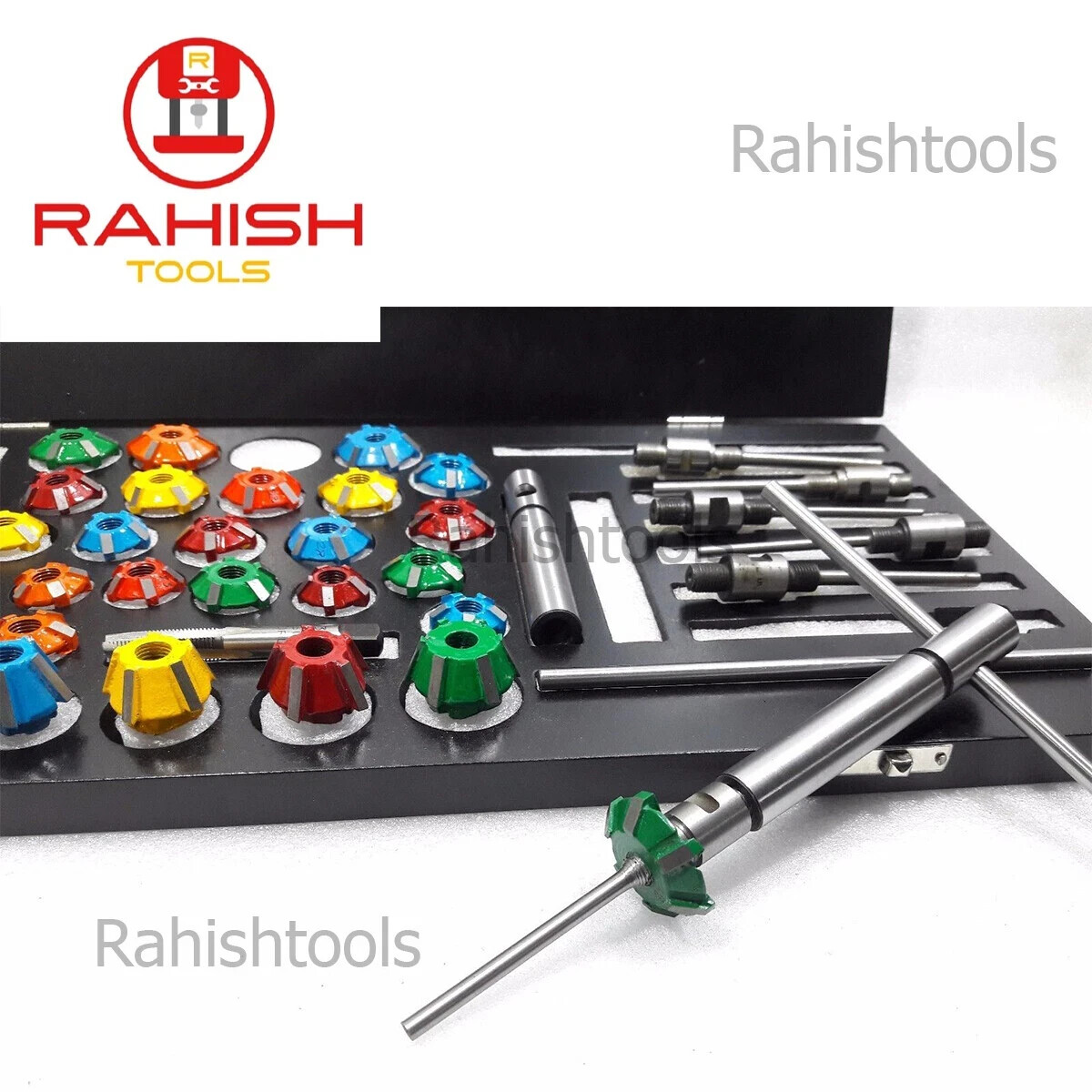 Valve Job Seat Cutter Set Carbide Tipped For Motorcycles 3 Angle RAHISHTOOLS