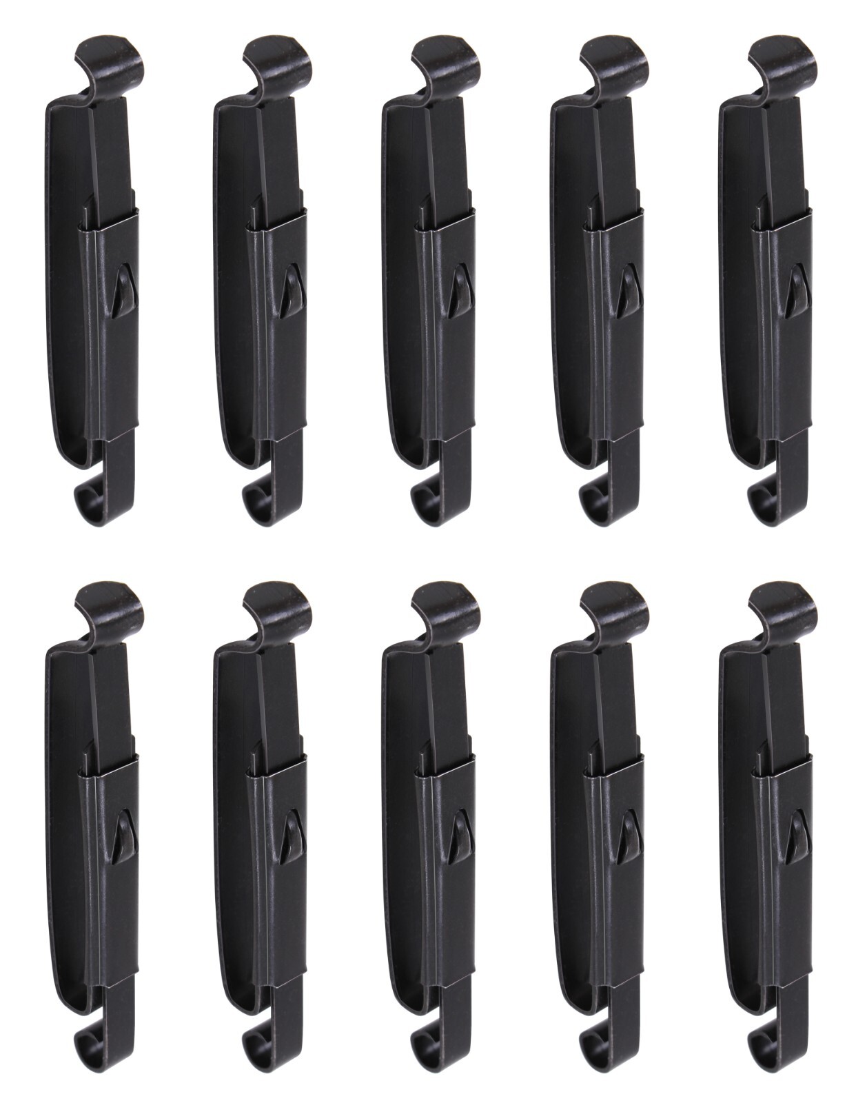 Lot Of 10 Military Type Black ALICE Pack Keeper Clip Belt Slide 10 Pack