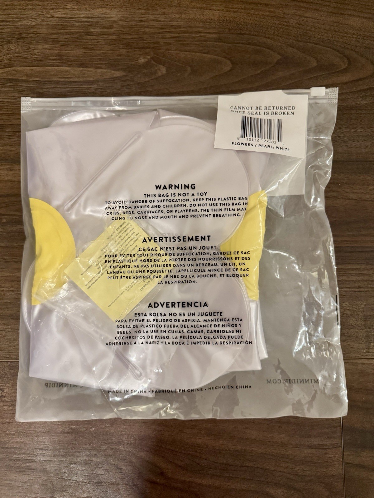 Minnidip BALLOON GARLAND Flowers In Pearl (PEARLESCENT) 3 PACK Sealed New