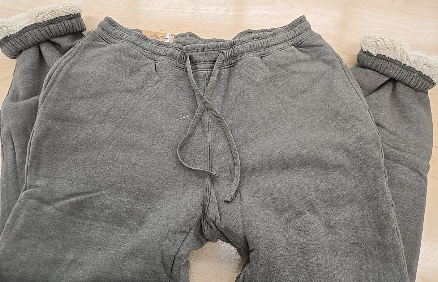 NWT: Men's Eddie Bauer Faux Shearling Lined Joggers - 4 Colors: 5 Sizes