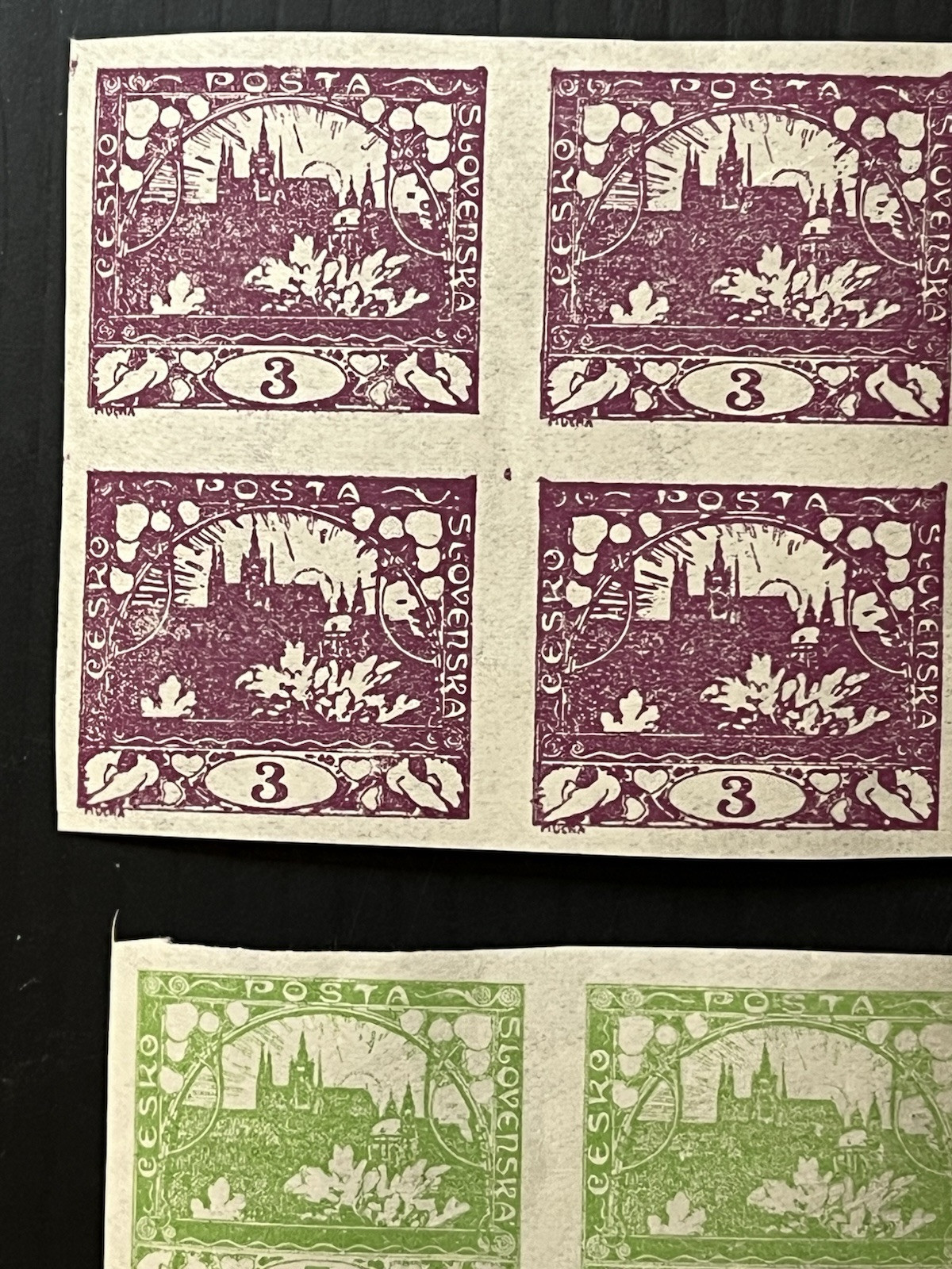 CZECHOSLOVAKIA - 1918/1919, Collection of several Blocks - MNH