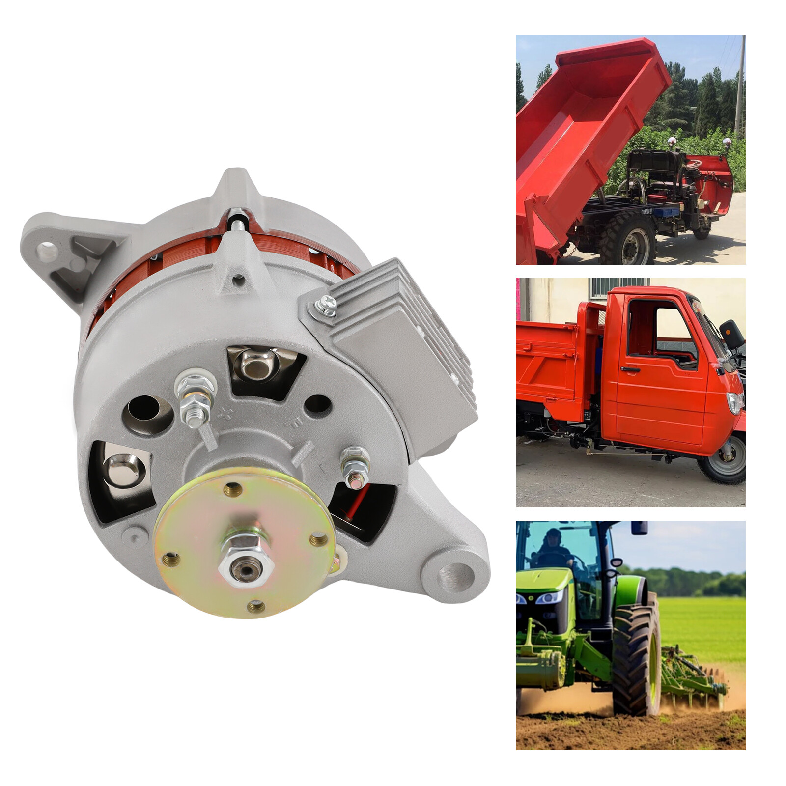 1KW PMA Permanent Magnet Generator AC Brushless Low Rpm Alternator Double Wheel