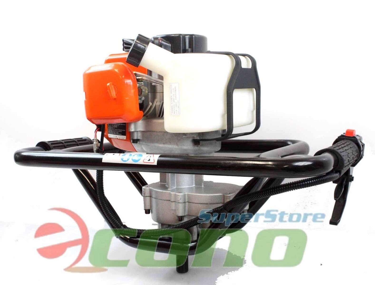 One Man 52cc Gas Post Hole Auger Machine with 8-Inch Soil Bit