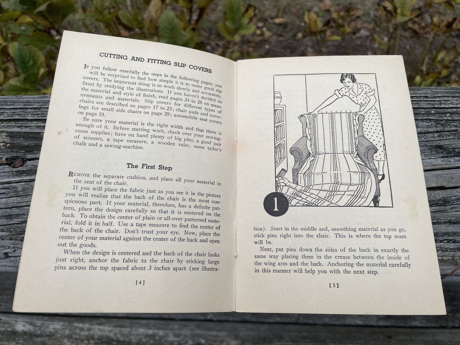 Vintage 1939 Booklet How To Make Slip Covers Home Service