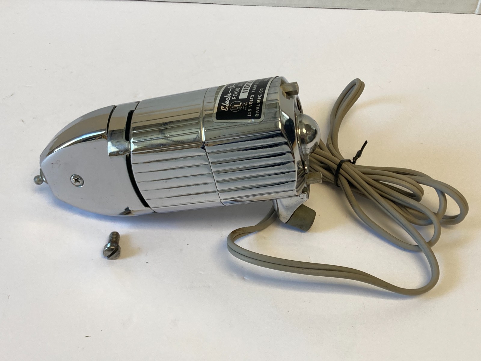 Rival Electr-O-Matic Electric Food Slicer Motor 1101E-2 Motor + Screw VIDEO