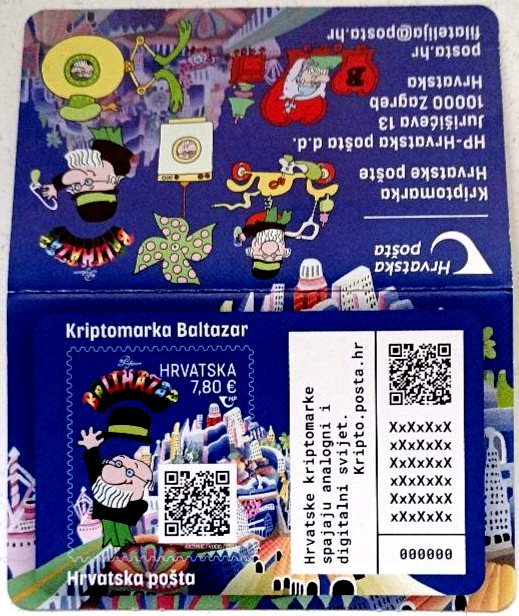 CROATIA 2023 , PROFESSOR BALTHAZAR ( Type 3 , 4 ) , 2  STAMPS ,  MNH , Unusual