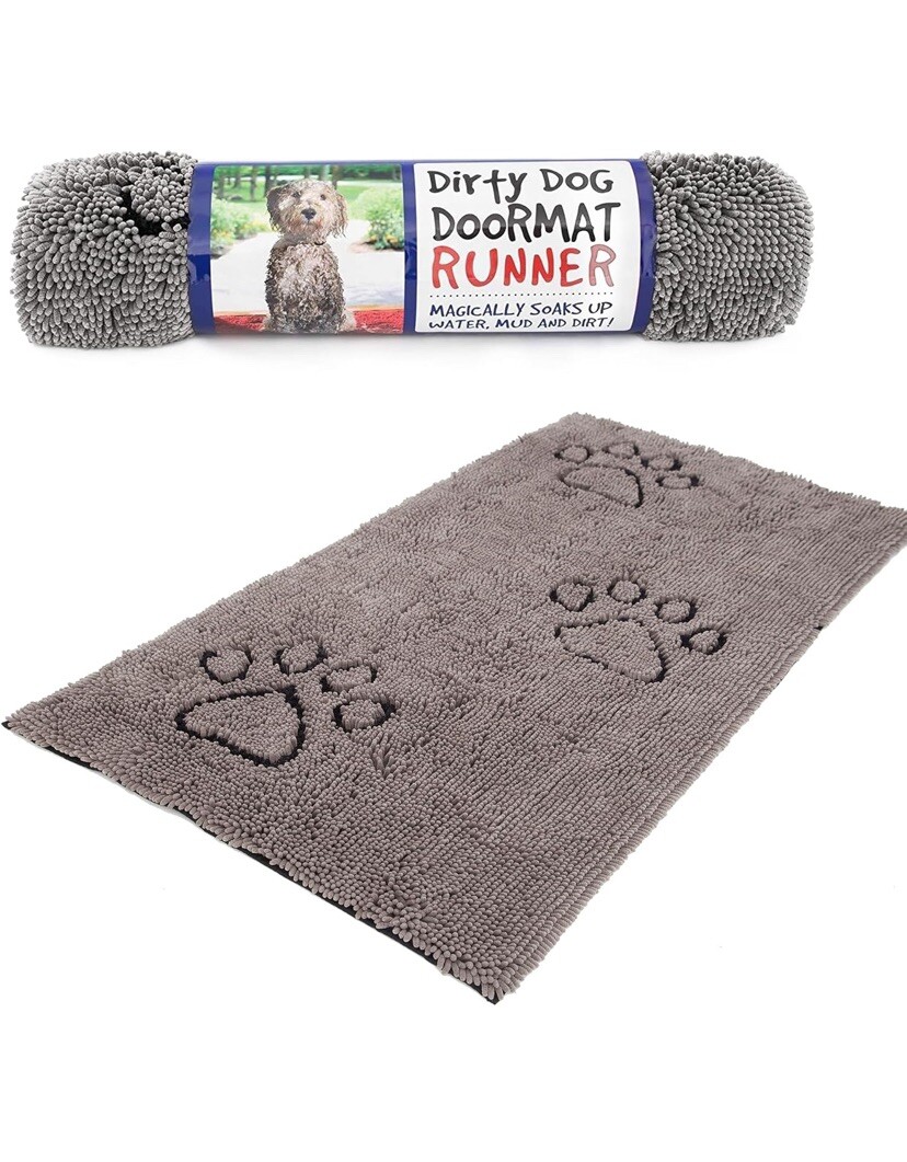 Dog Gone Smart “Dirty Dog” Door Mat Runner Grey 60”x 30”
