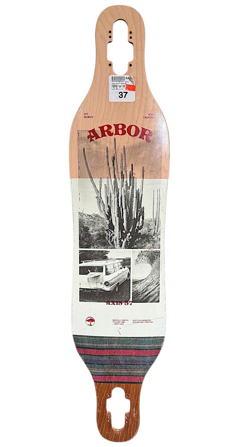 Photo Axis 37” ARBOR 2021 Performance Longboard Deck - 8.5" Photo Collection
