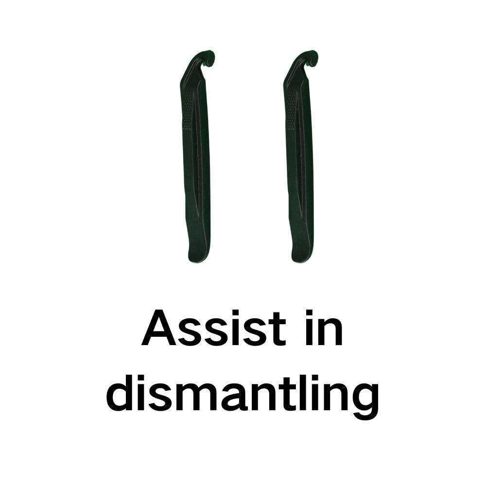 2-Pack Heavy Duty 26-inch Bike Tube with Strong Airtightness and Puncture Res...