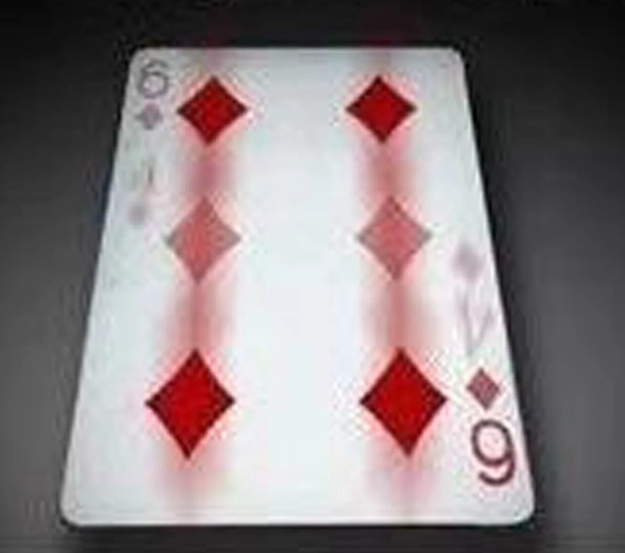 Magic Trick "Card Change" 4 To 6 Diamonds Metamorphosis T5