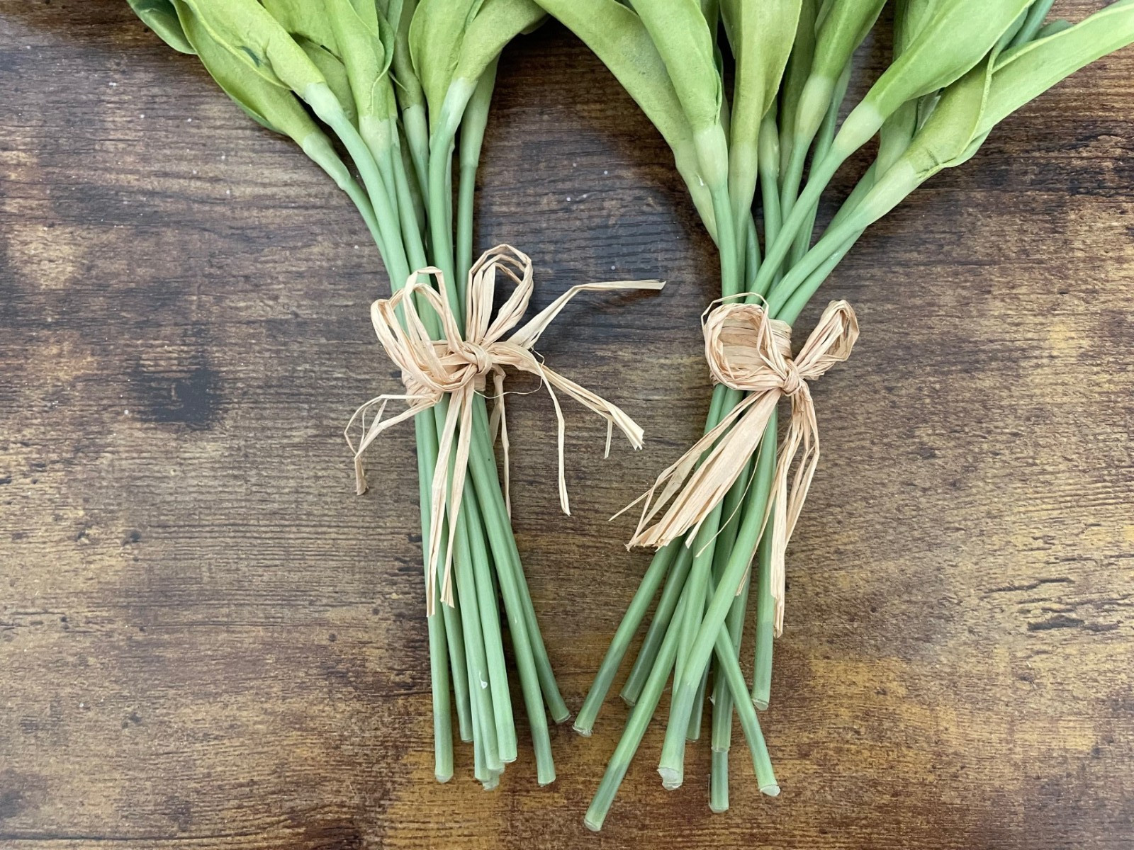 Real Touch Silk Pink Tulips, variegated color, 24 total, 13" Tall NWOT