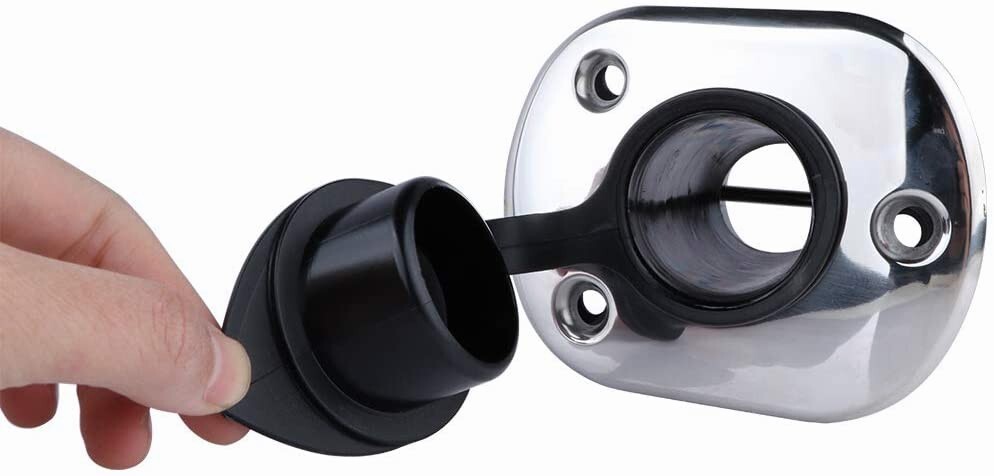 4X 15 Degree Boat Fishing Rod Holder Flush Mount Rod Rack Marine Stainless Steel