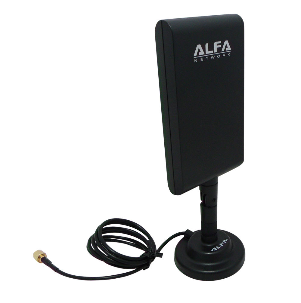 Alfa APA-M25 2.4/5 GHz dual band 10db directional antenna+ ARS-AS01 docking base