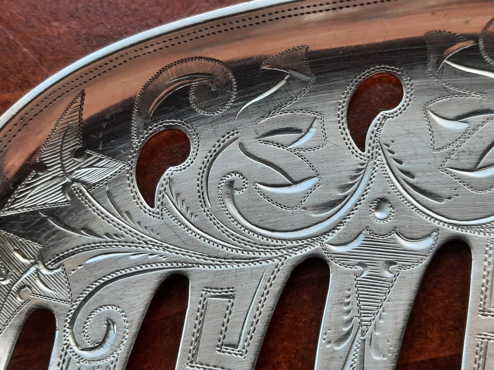 Coin Silver James Bingham Seal Top Macaroni Server, No Mono