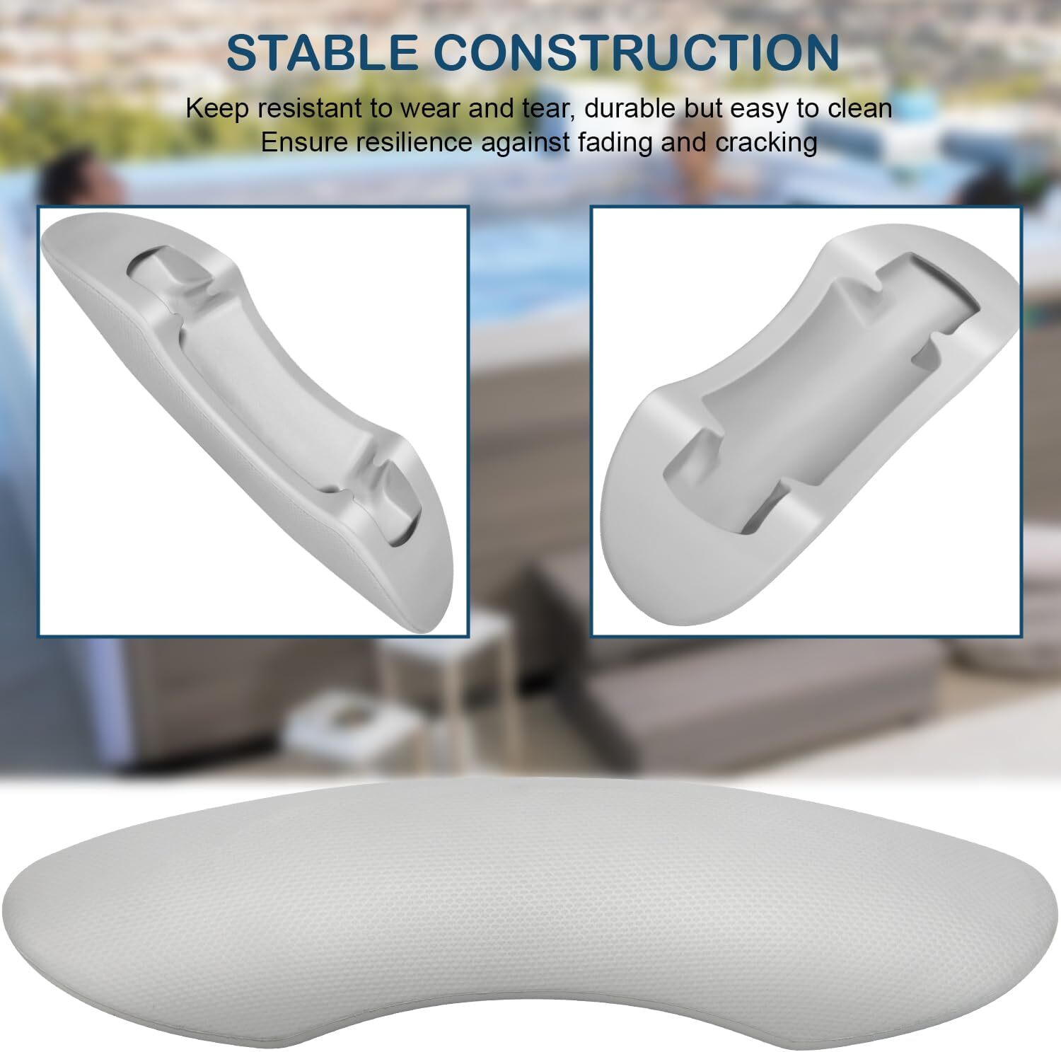 4-Pack 77444 Hot Tub Head Rest Pillows for Hot Spot Relay, Rhythm, SX, Tempo, TX