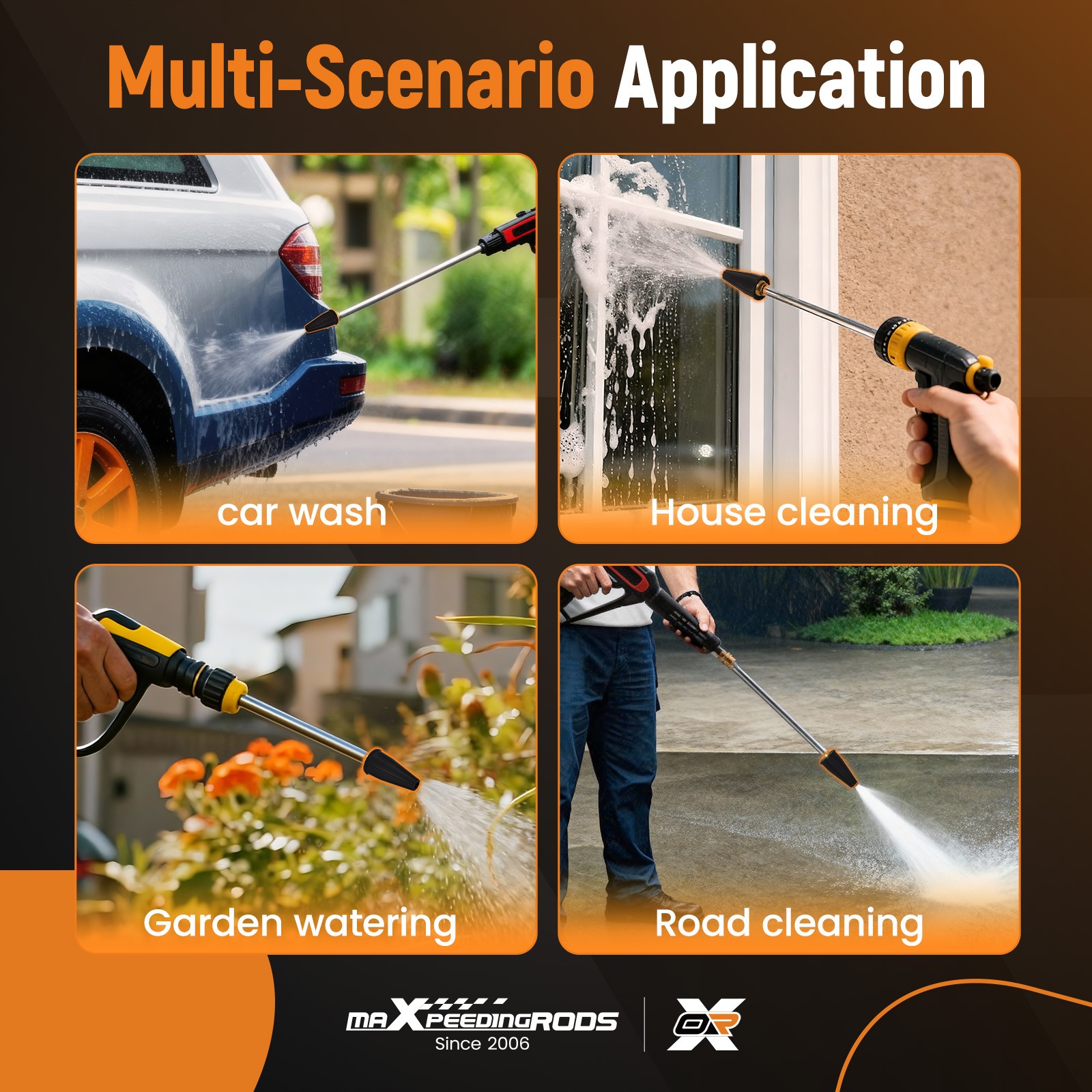 2500PSI Turbo Nozzle 1/4 Quick Connect for Pressure Washer Aluminum Core Tip