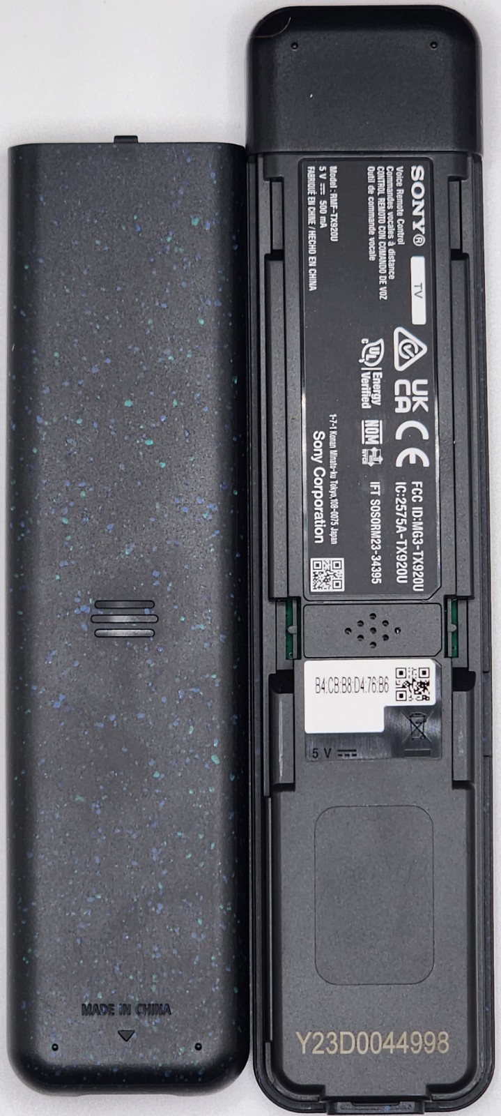 SONY RMF-TX920U Original 2024/2025 TV Remote Backlit-Voice-Cleanable-USB Charge