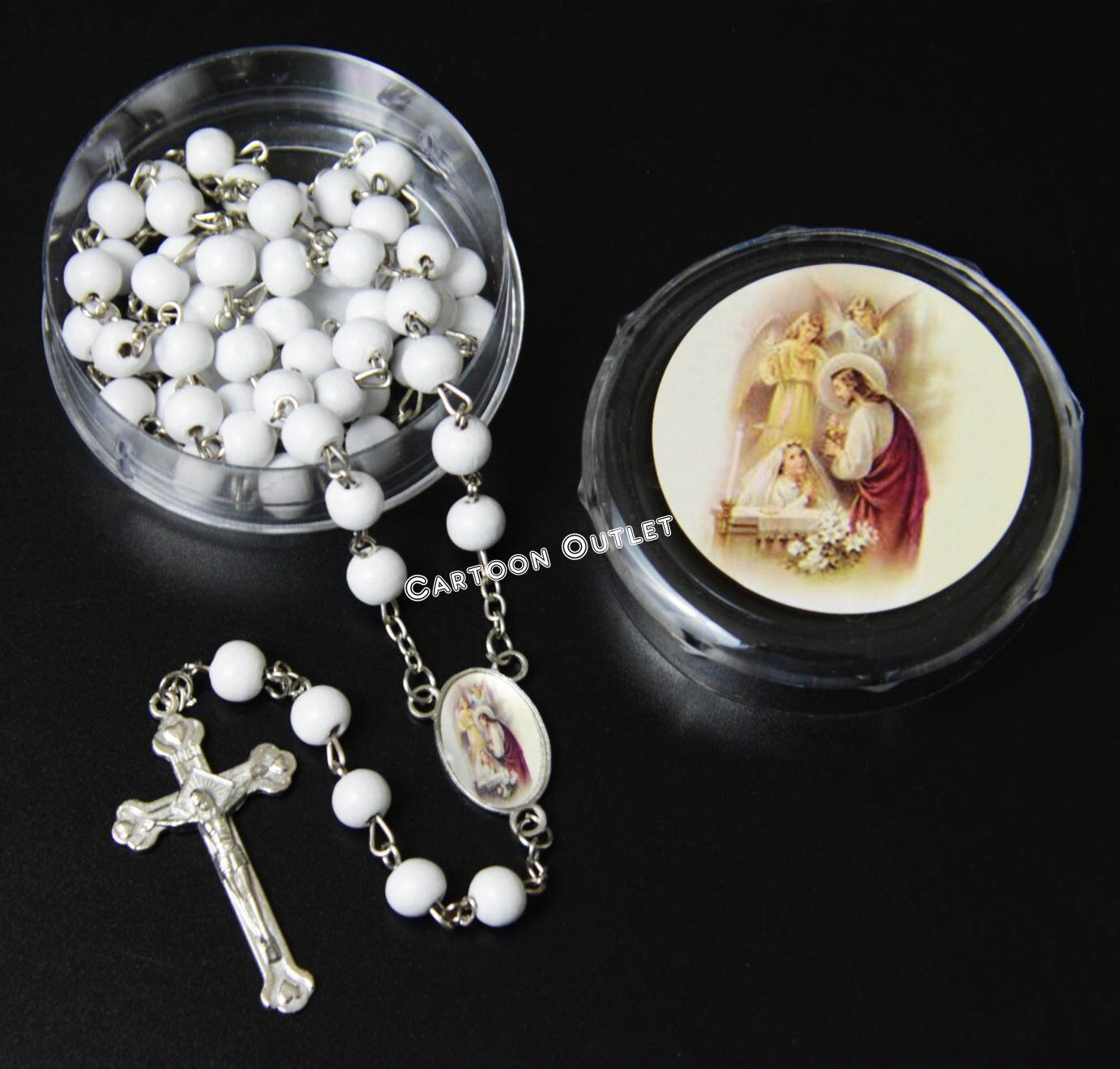 12 FIRST COMMUNION ROSARY GIRL PARTY FAVORS PRIMERA COMUNION ROSARIO RECUERDOS