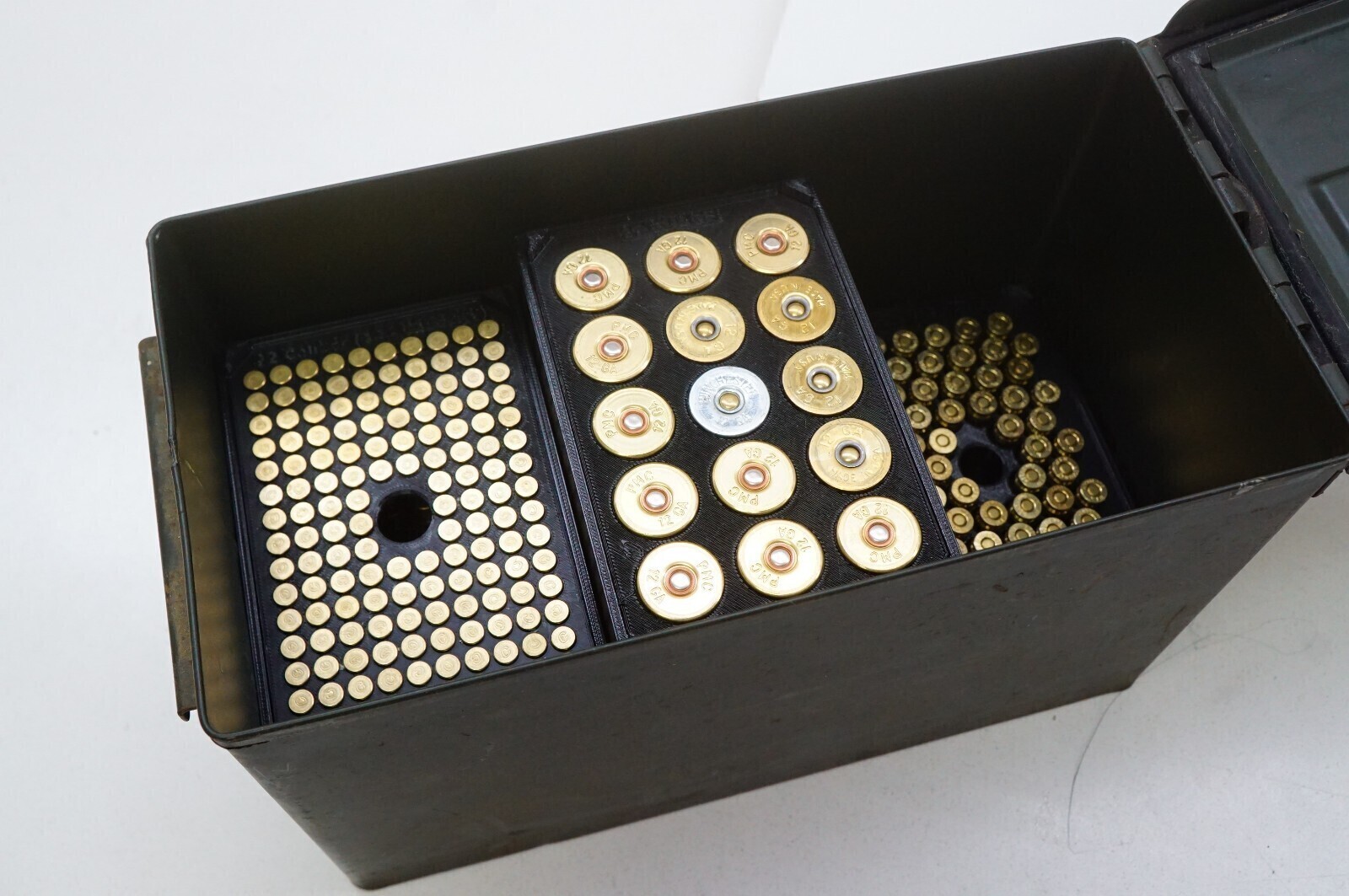 AmmoBlox Ammo Can Bullet Storage Solution 9mm, 22, .38, 40 caliber, 12 gauge