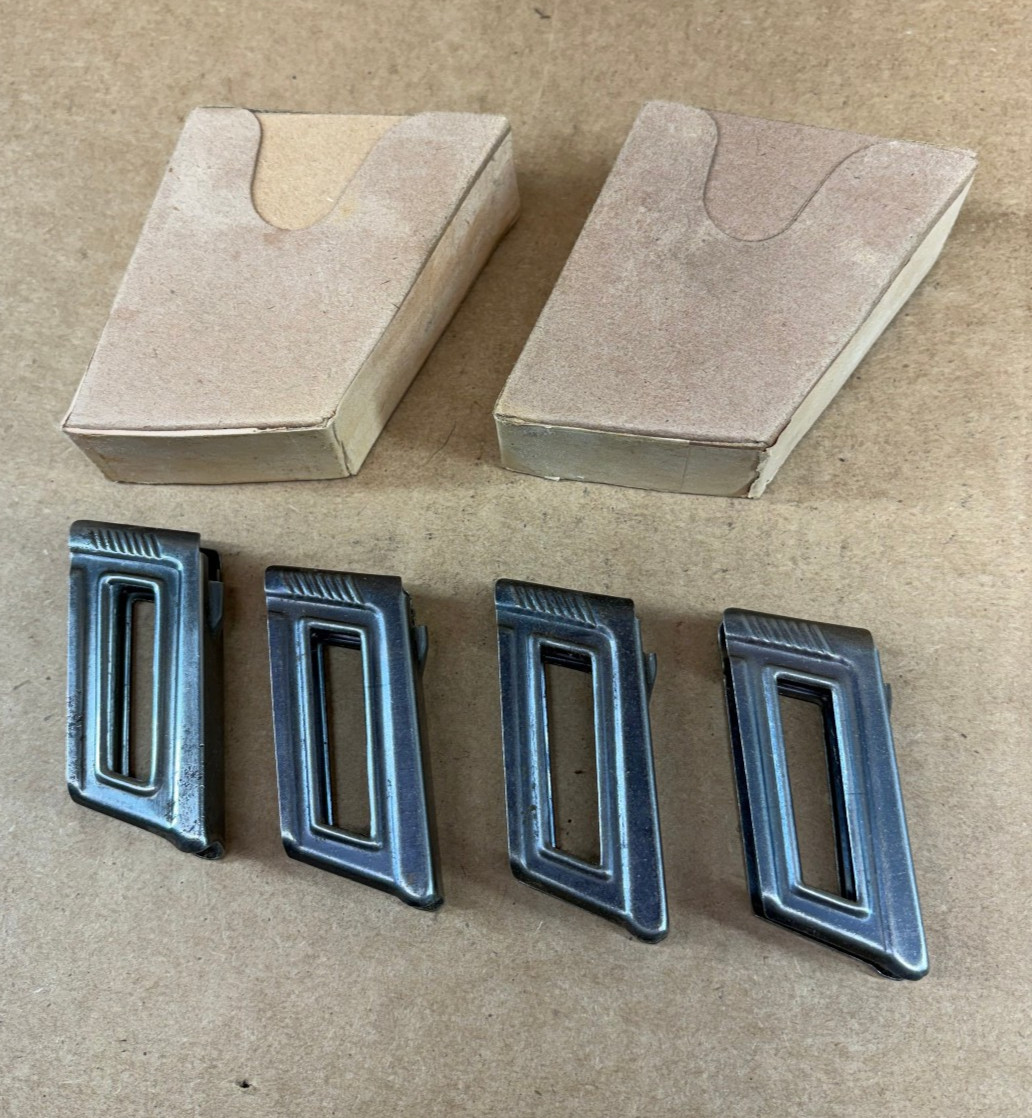 Lot of Steyr Mannlicher M95 (5 Round) Clips Original WW2 Era 8x56r SET of 4