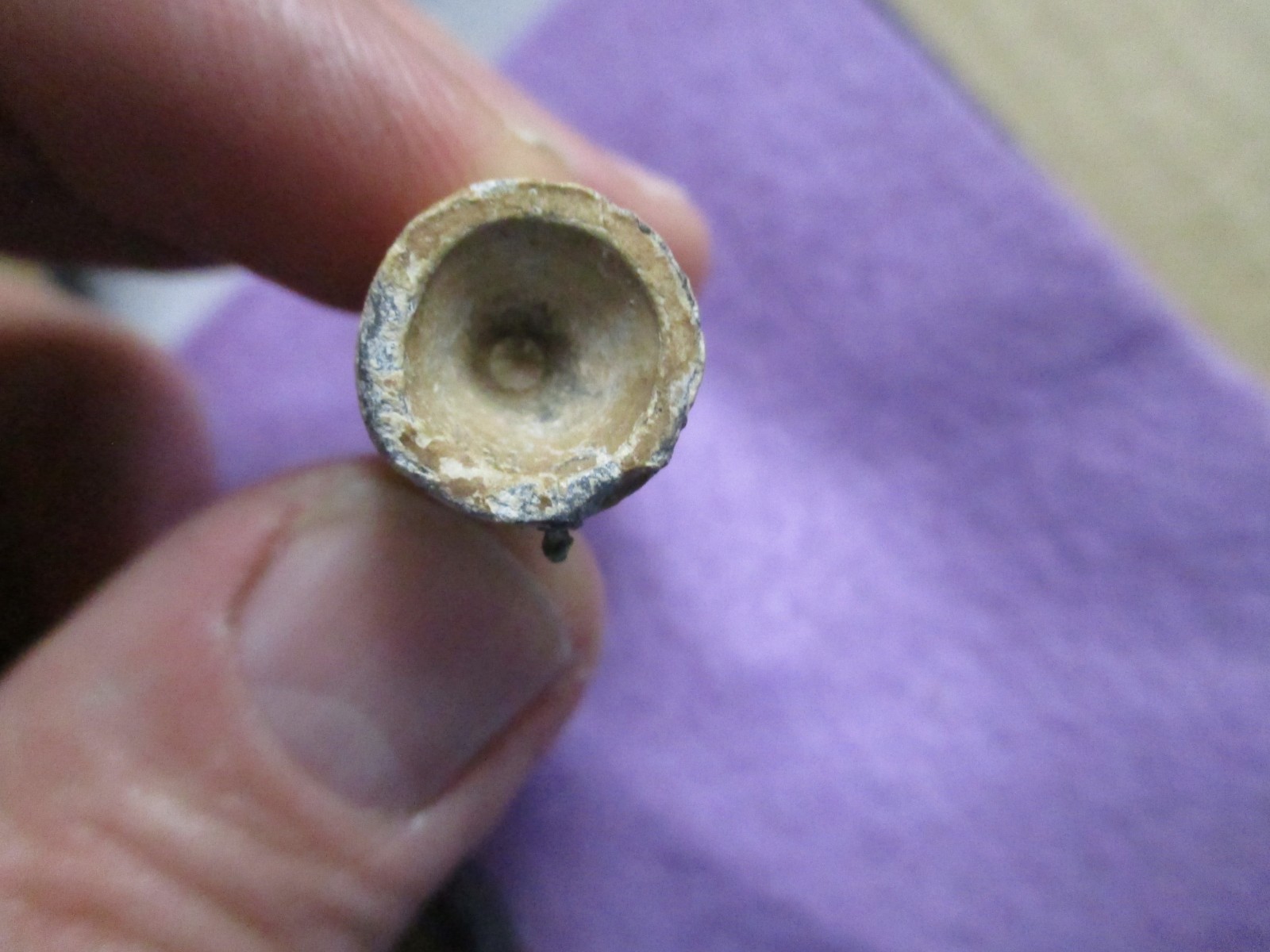 Civil War Bullet Dug Soldier Carved Phallic Phallus schlong relic -Savannah, Ga