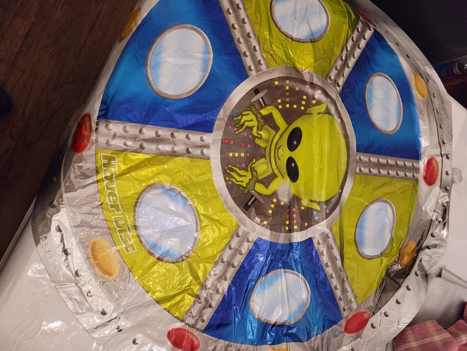 Lot/2 ANOGRAM 677 HOVER DISC 36" -3FT Alien Design Toss it, Roll it, Bounce it