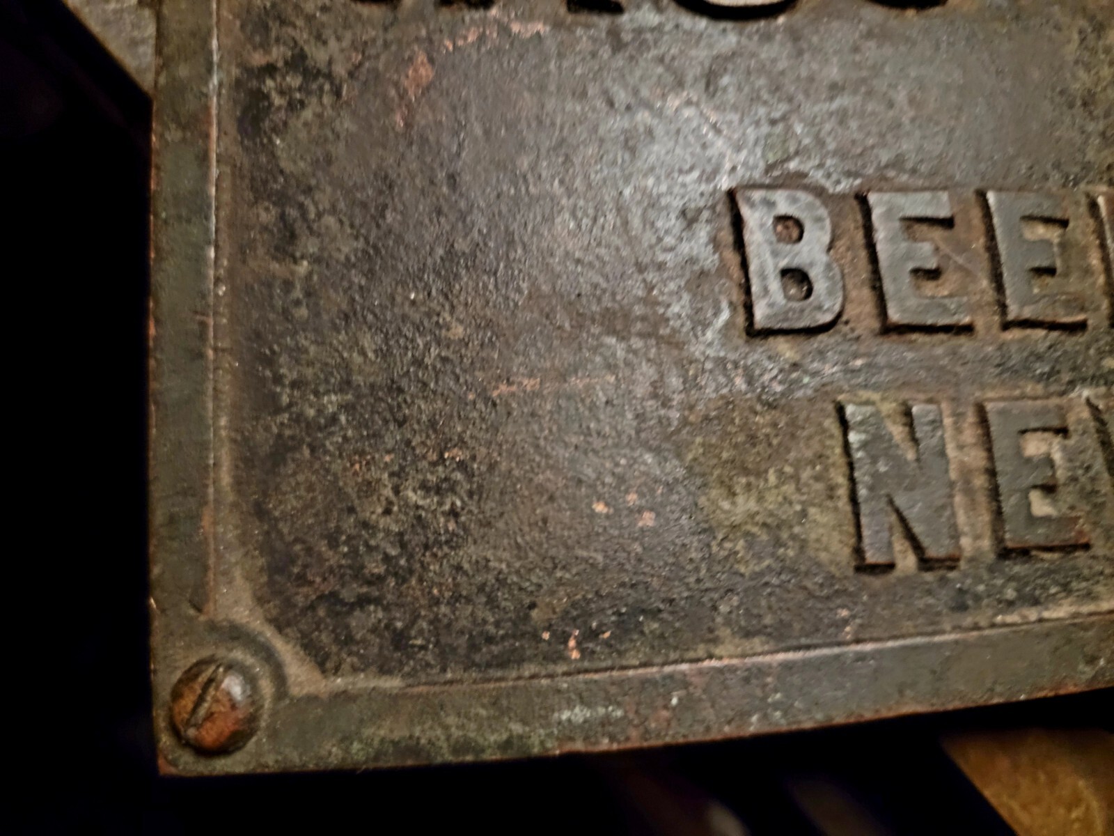 Antique Joseph/Carleton NASON M'F'G Early NYC Steam Makers Plaque