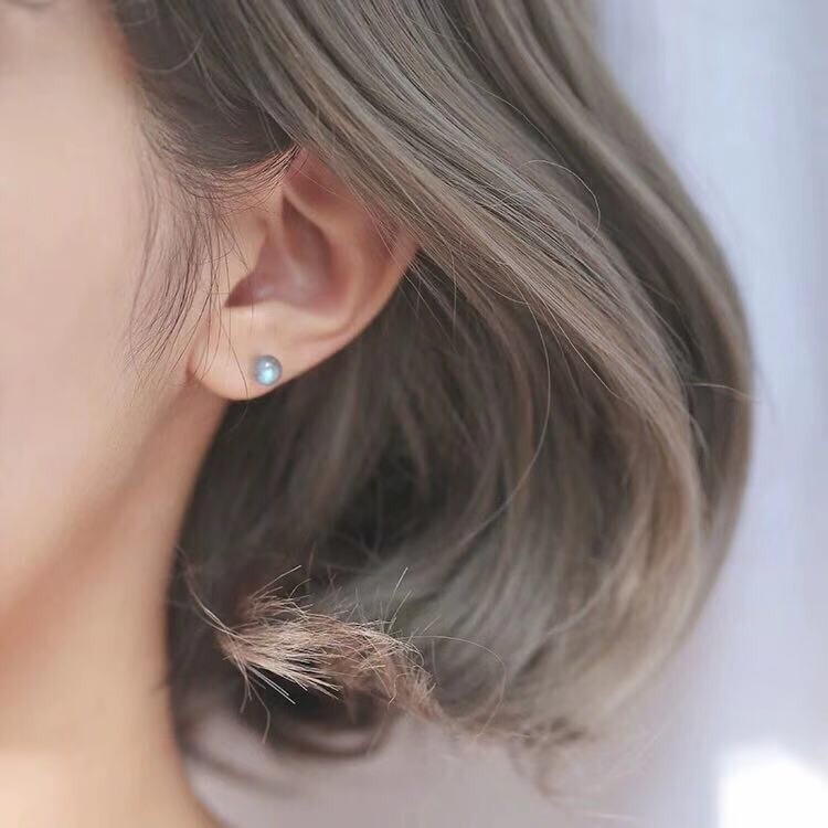 Natural Moonstone Simple and Delicate Earrings for Women Healing Crystal Jewelry