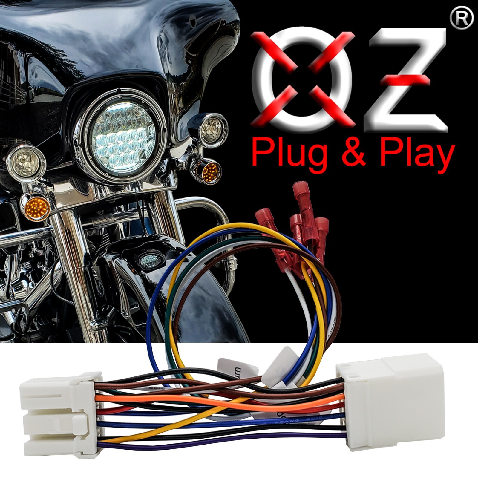 Tour Pak LIGHT WIRING TAP Harness Harley aux LED brake tail running trailer Pack