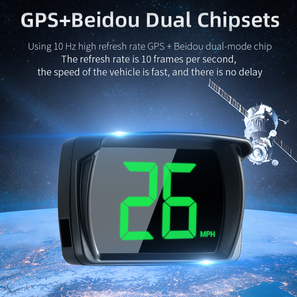 Digital GPS Speedometer HUD Car Truck Motorcycle Head Up Display Odometer MPH