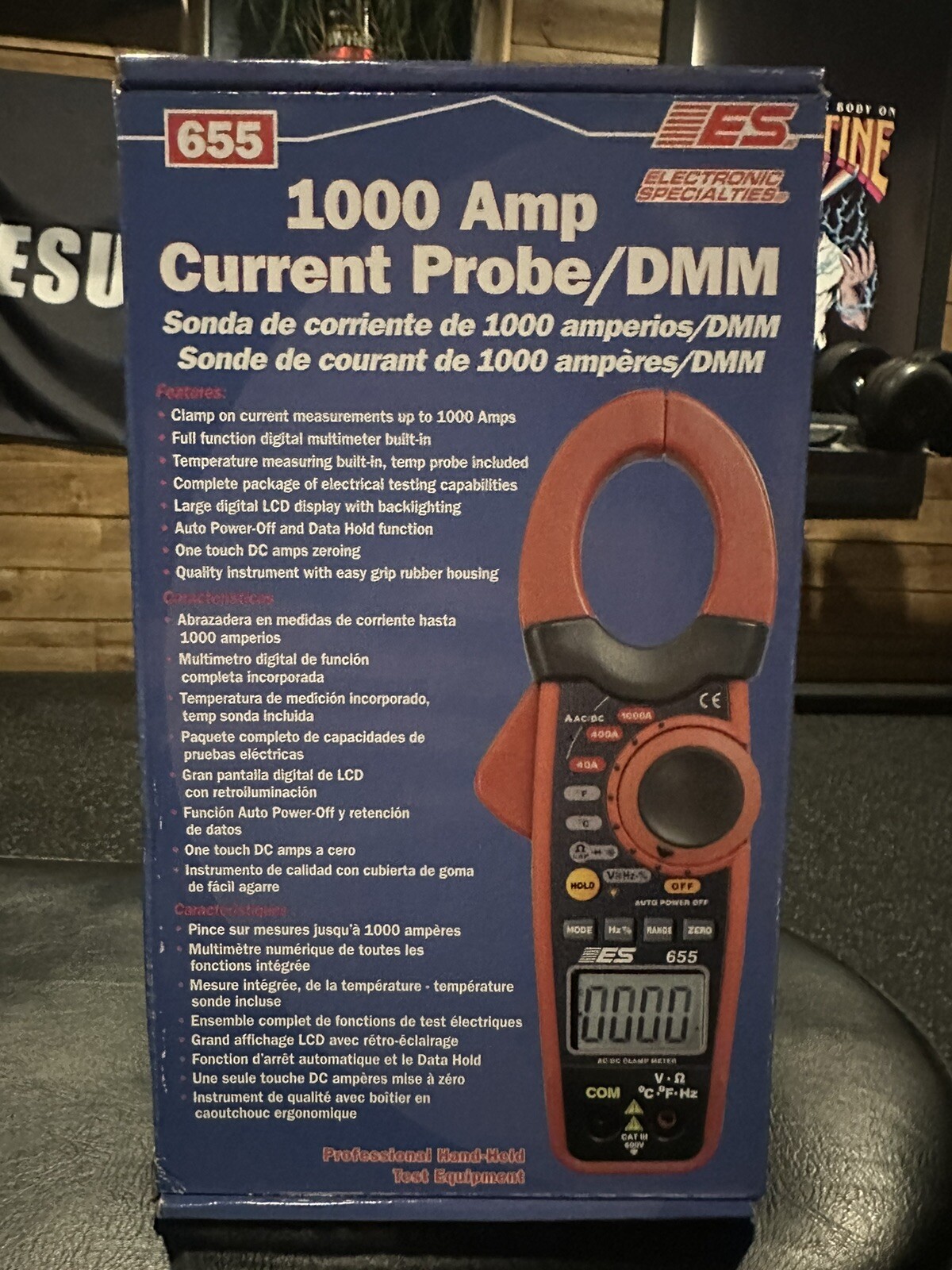 1000 Amp Current Probe/DMM 655 Electronic Specialties New in Box