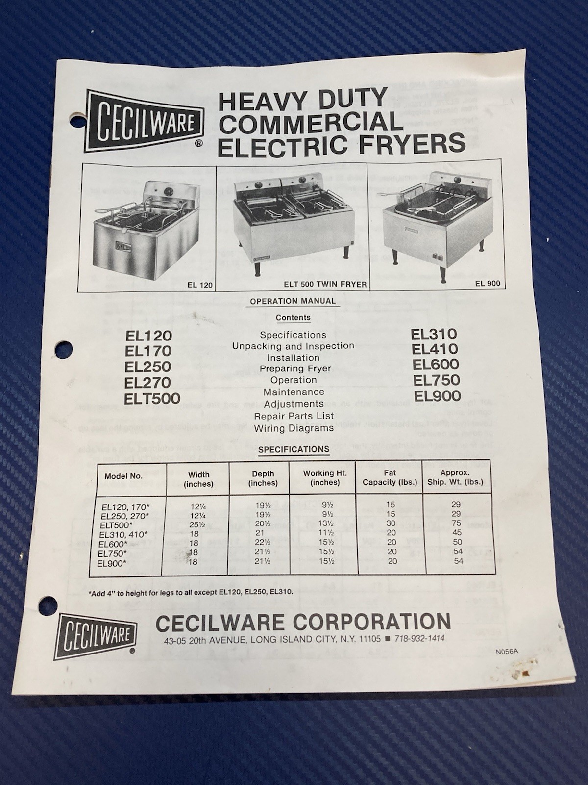 Grindmaster-Cecilware EL - 120 Cecilware Counter Top 15lb Electric Fryer