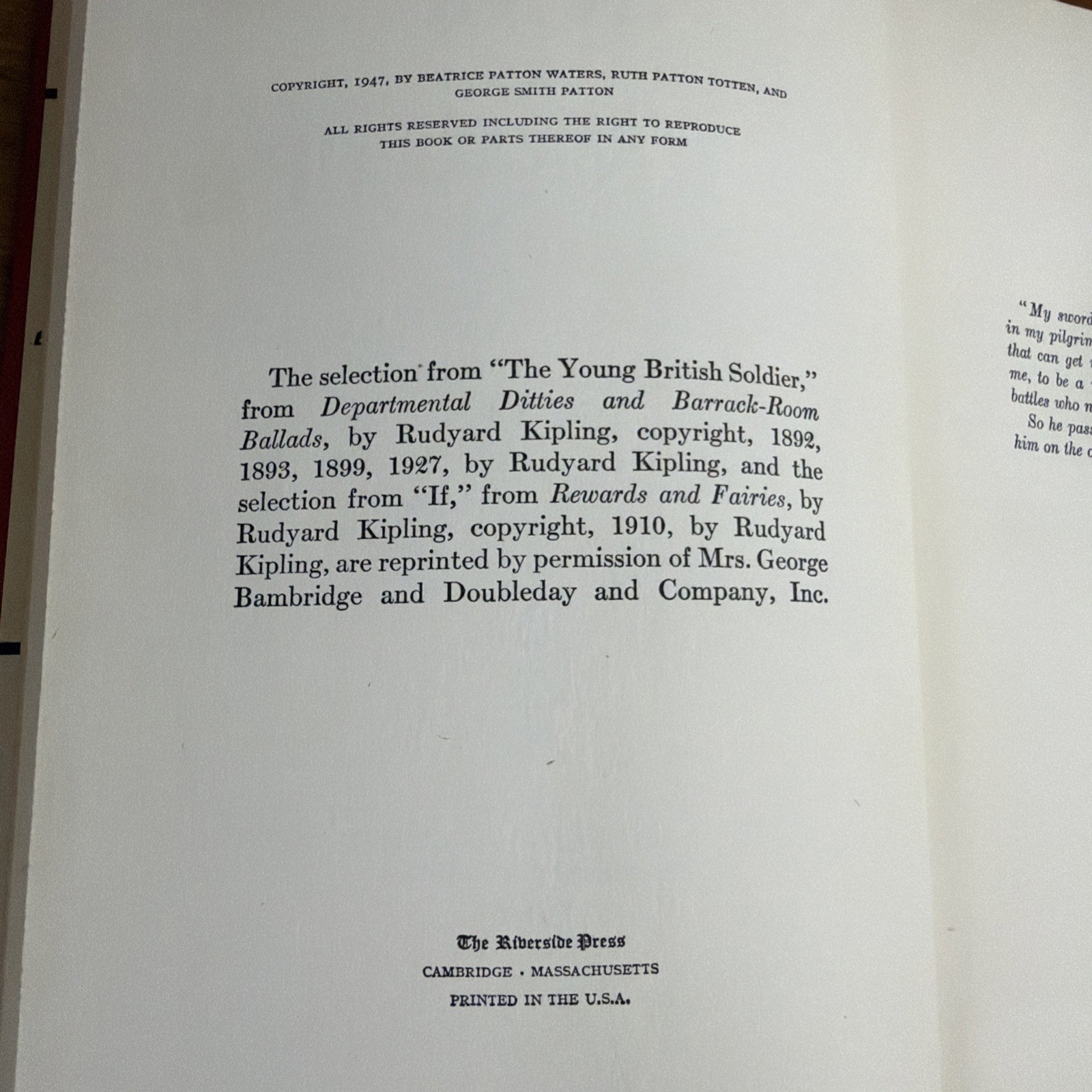 General George S Patton Jr- War As I Knew It (1947 World War 2, First Edition)