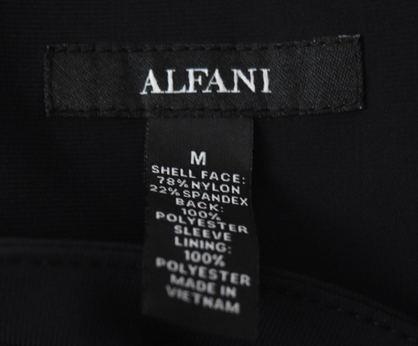 Alfani Men's Sports Coat Jacket Blazer New S M L XL XXL Black 2 Button Stretch