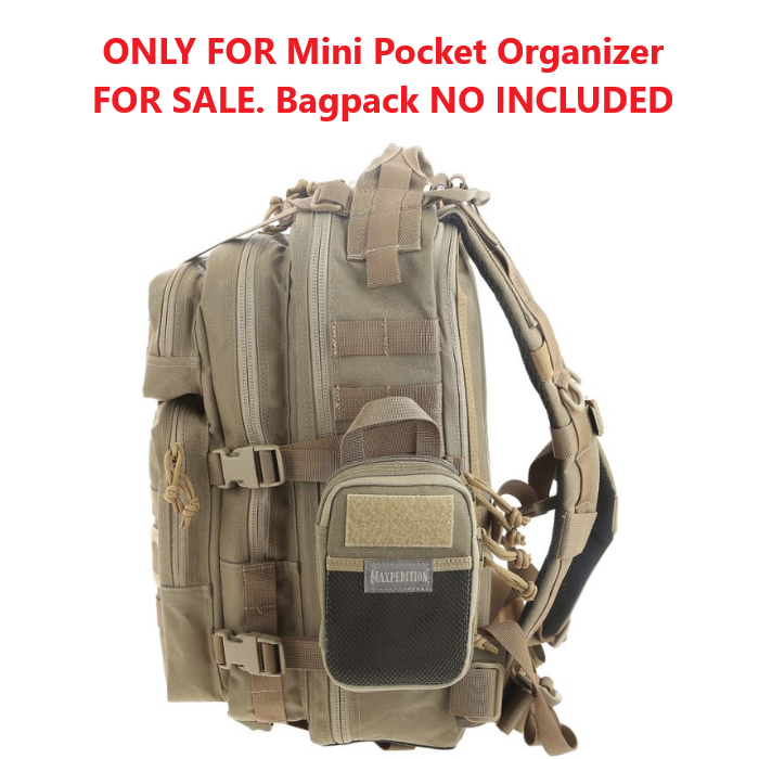 Maxpedition Double-Decker Mini Pocket Black Full Clamshell MOLLE And PALS-Ready