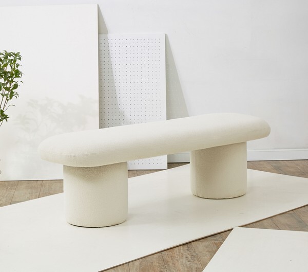 Safavieh CASSANDRALEE BOUCLE BENCH, Reduced Price 2172751914 SFV5124A