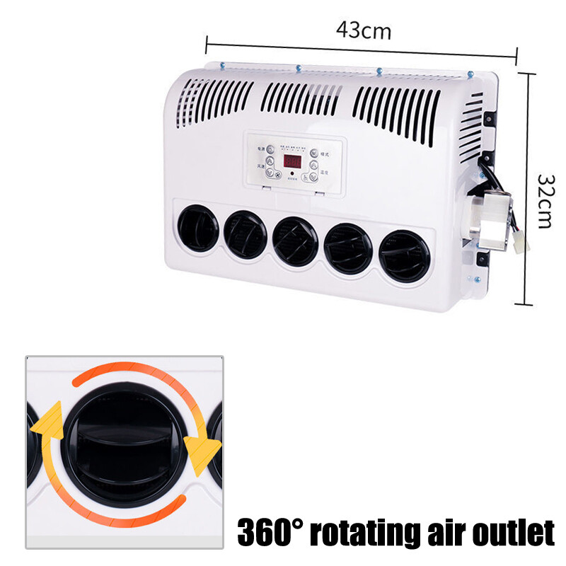 12V 12000 BTU Truck Cab Air Conditioner Split AC for Semi Trucks Bus RV Caravan