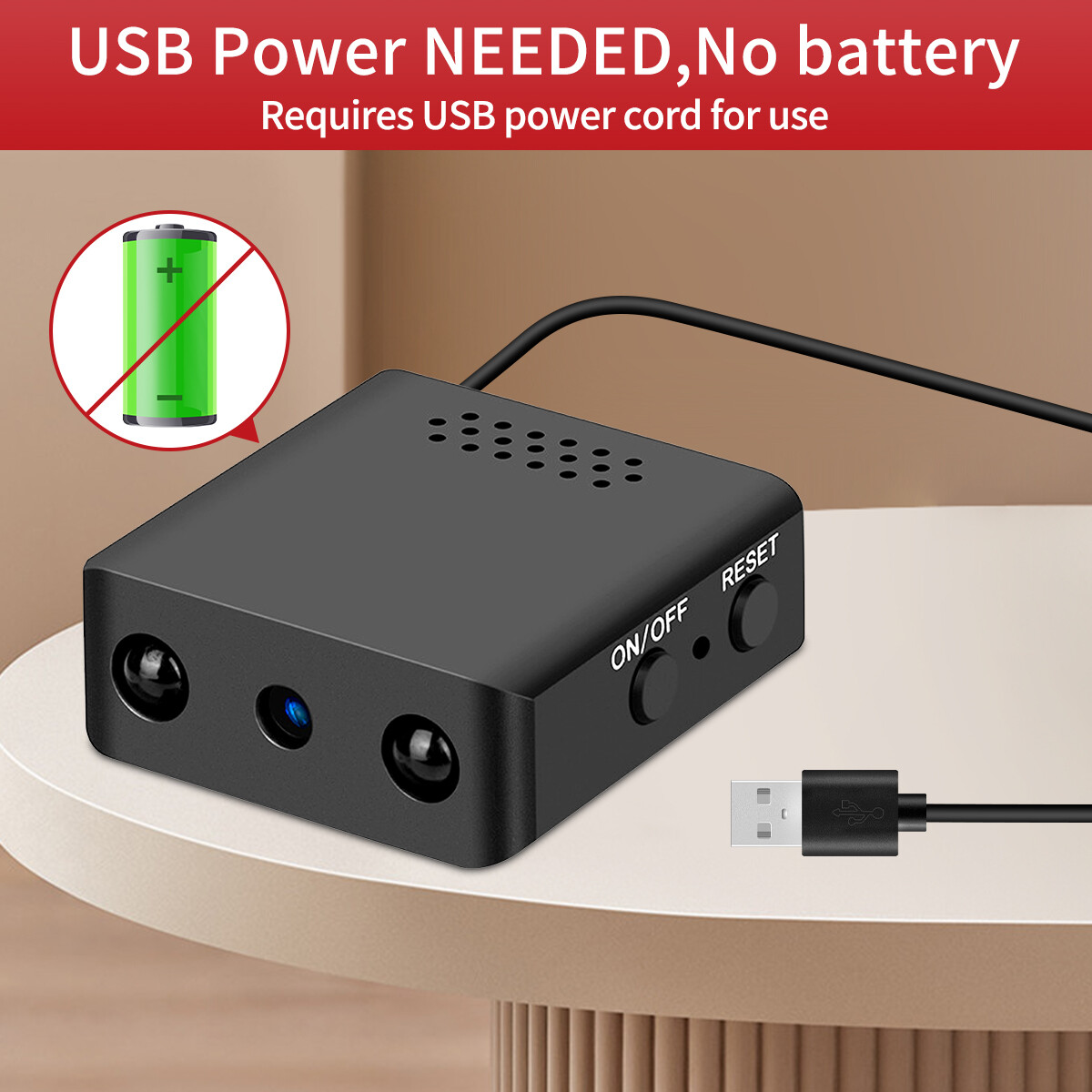 Mini Spy Camera WIFI HD 1080P Hidden IP Motion Night Vision Security Nanny Cam