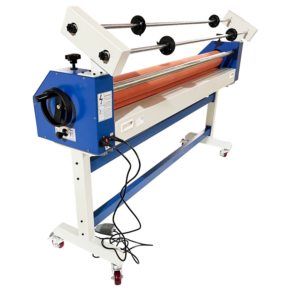 63 in Semi-Automatic Cold Laminator Machine 110V Wide Format Laminator Machine
