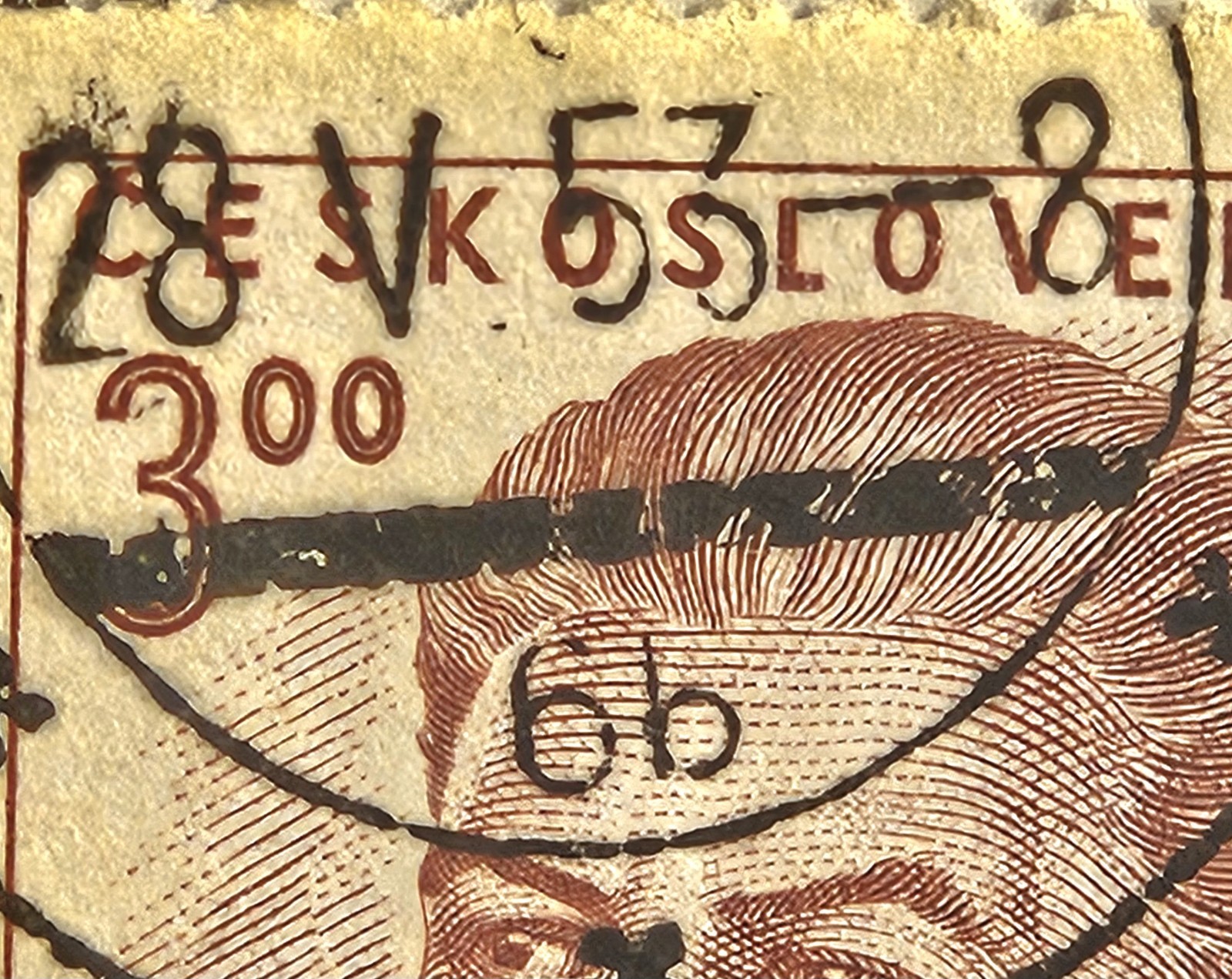 Czechoslovakia 1949, Joseph V. Stalin, CTO, NH-OG, Sc#400 Quick & FREE SHIPPING!