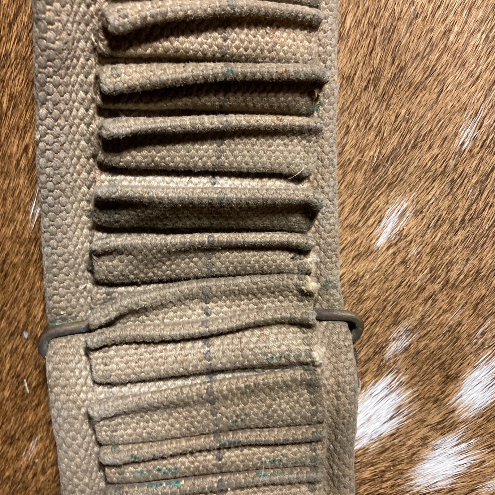 SPANISH AMERICAN WAR U.S. KRAG AMMO CANVAS BELT 45 SLOTS 30-40 Krag ?