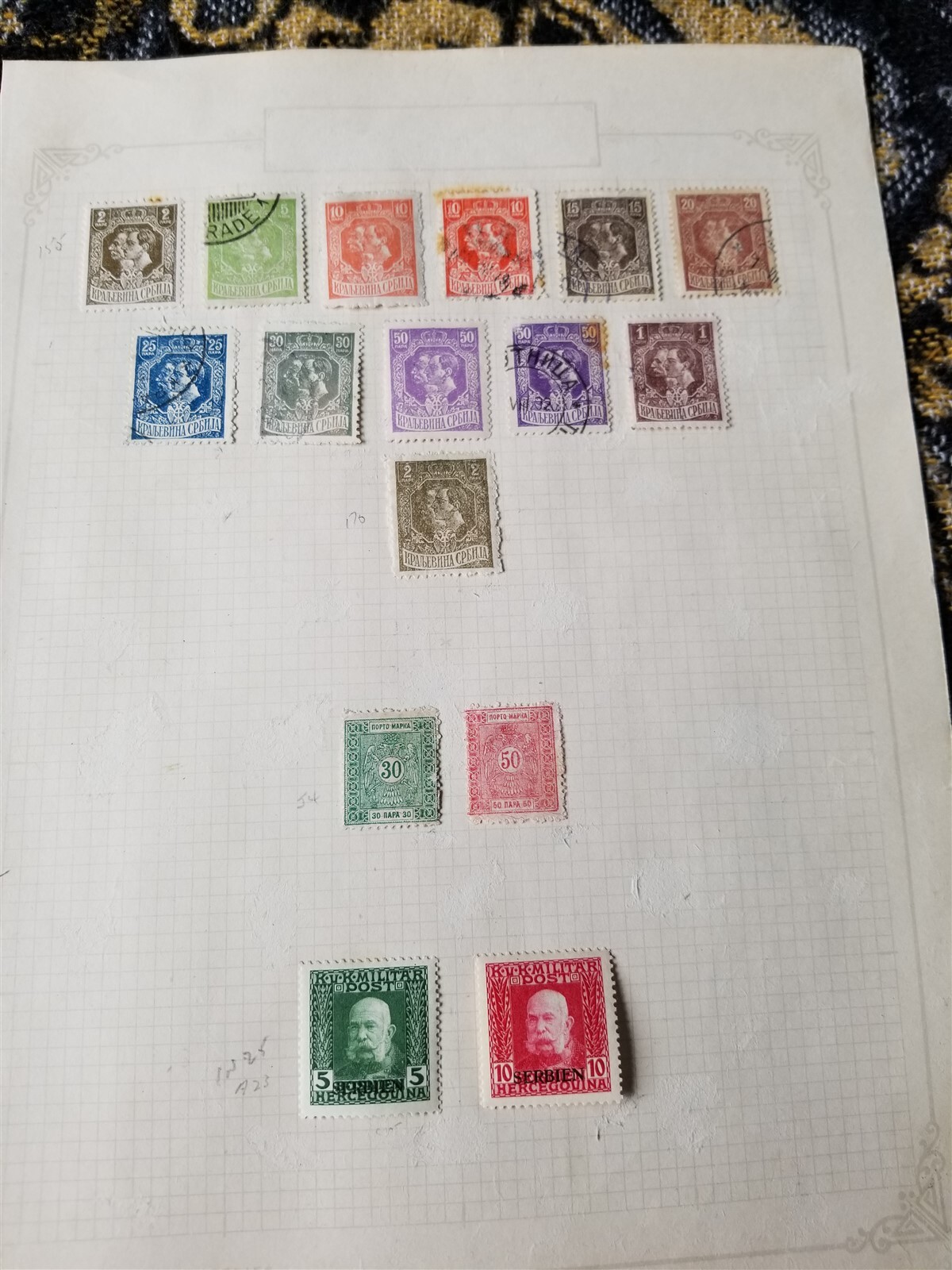 Yugoslavia Serbia Stamp Collection - Mixed Conditions - Classics - 3 Scans F102