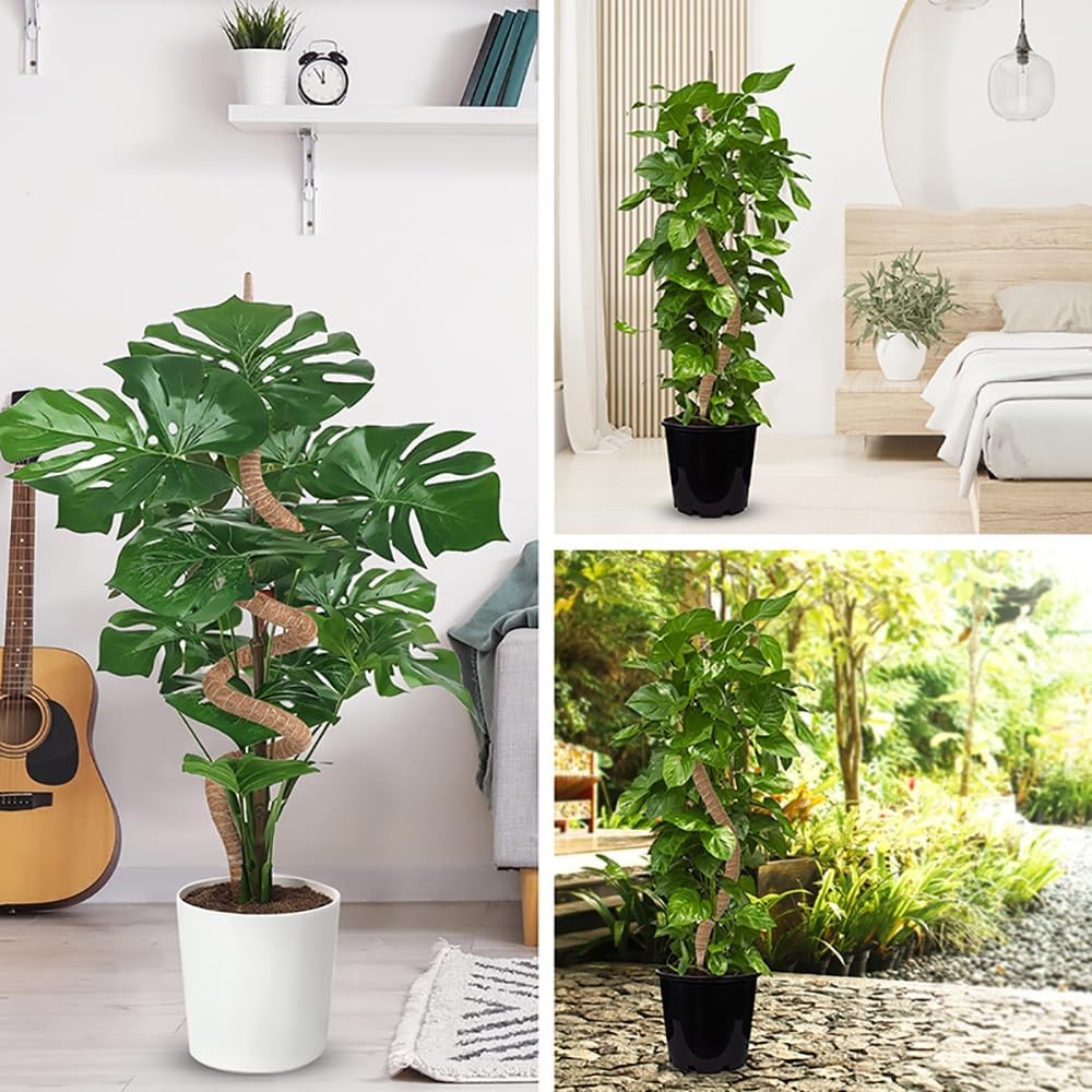 Supoice 3 Pack Moss Pole 25 Inch for Monstera Plant Support Bendable Moss Pole f