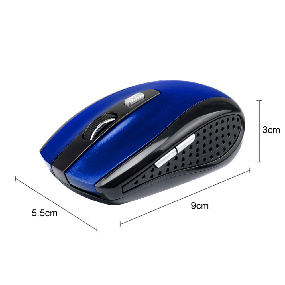 2 Wireless Optical Mouse Mice 2.4GHz USB Receiver For Laptop PC Computer DPI USA